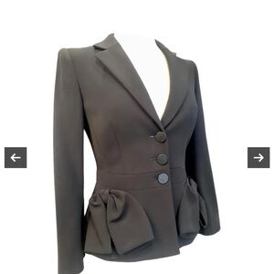 Giorgio Armani Black Blazer With Bows